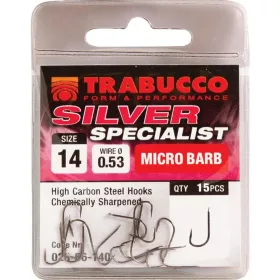   Trabucco Silver Specialist 10 Feeder Hook z łopatką, z zadziorem 15 sztuk
