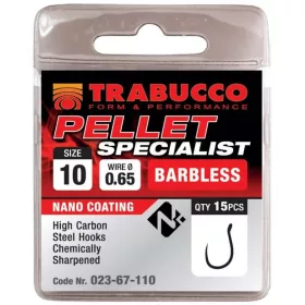   Trabucco Pellet Specialist 16 Hak z oczkiem, bezzadziorowy 15szt.