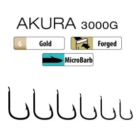   Trabucco Akura 3000G 08 z łopatką, haczyk z zadziorem 15szt