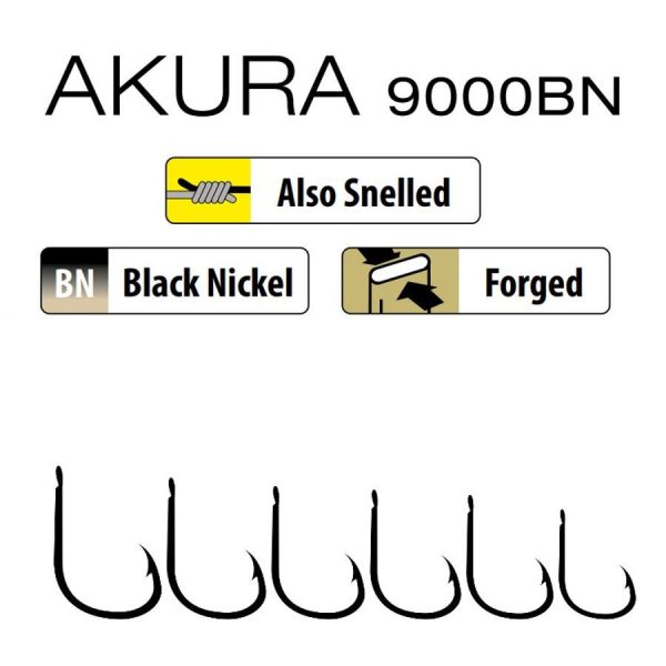 Trabucco Akura 9000 BN 01 Haczyk z łopatką, z zadziorem 15szt.