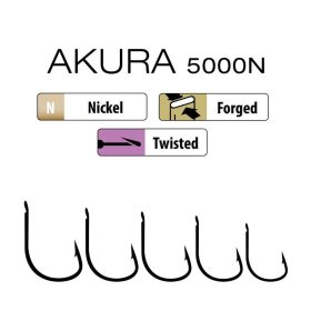   Trabucco Akura 5000N 01 Haczyk z łopatką, z zadziorem 15szt.