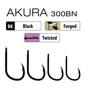   Trabucco Akura 300 BN 01 Haczyk z łopatką, z zadziorem 10 szt.