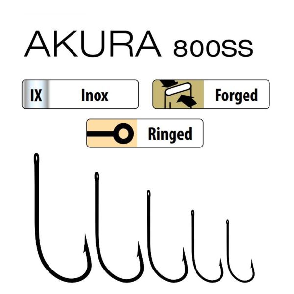 Trabucco Akura 800 SS 2/0 Haczyk na drapieżniki 6 szt.