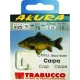 Trabucco Akura Carp 1/0 Haczyk z łopatką, zadziorem, wiązany na żyłce mono 10szt