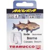 Trabucco Akura Breme 08 Bezdźwięczny, z brodą, jednonitkowy haczyk z przyponem 10 szt.