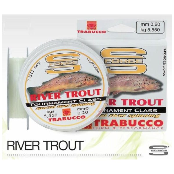 Trabucco S-Force Spin-River Trout 150m 0,20mm Monofilamentowa Żyłka główna