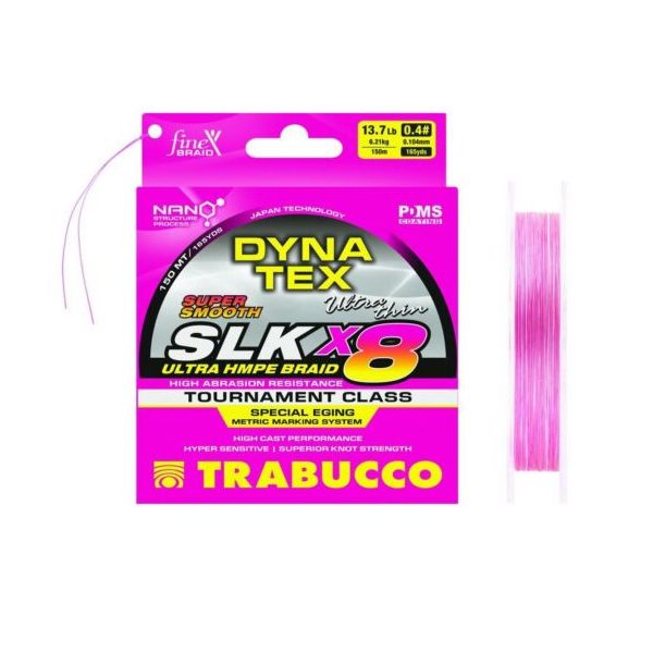 Trabucco Dyna-Tex SLK X8 Specjalna EGI 150m 0,128mm Plecionka Główna