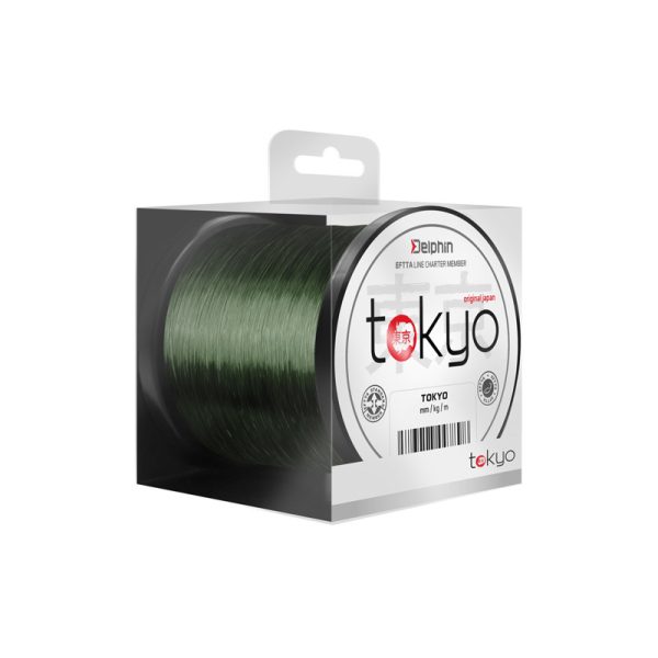 Monofilament Delphin TOKYO zielony 0,369mm 22lbs 1000m