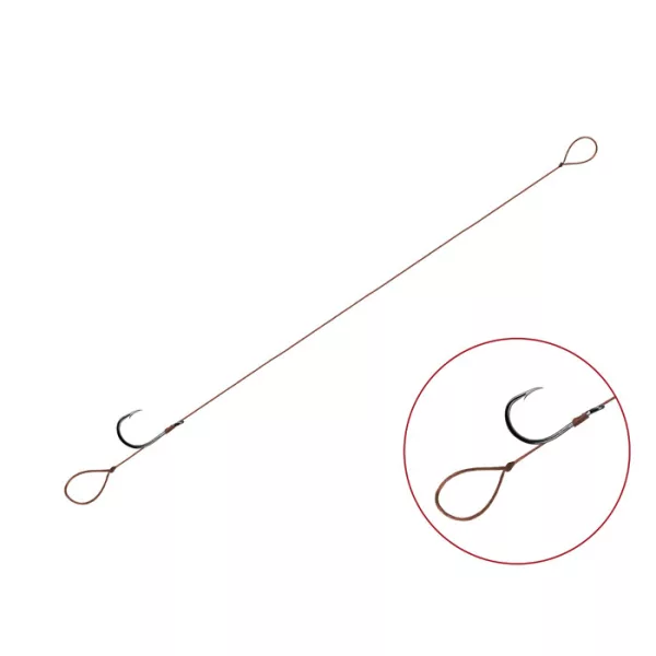 Feeder Związany haczyk Delphin Proxi 8 Loop / 6szt 8cm #8