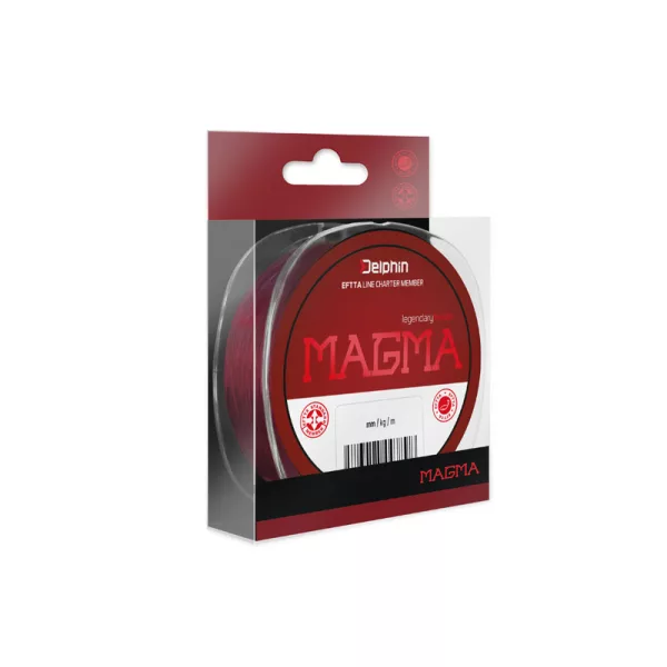 Żyłka monofilamentowa Delphin MAGMA / bordowa 0,165mm 5,6lbs 200m