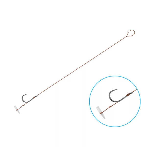 Feeder Związany haczyk Delphin Proxi 8 Quickstop / 6szt 8cm #8 SM