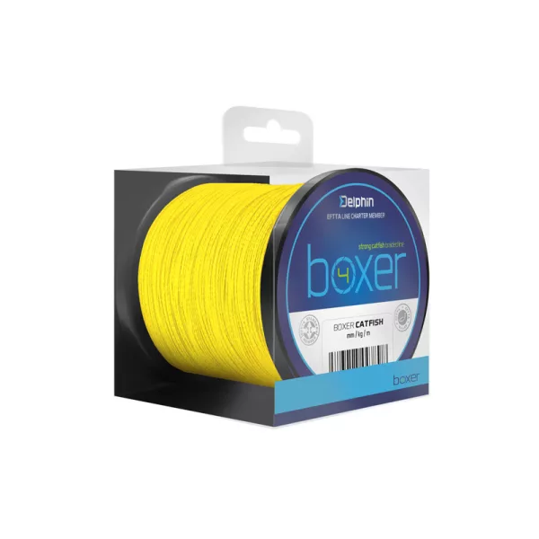 Delphin BOXER 4 / fluo żółty 0,70mm 62,80kg 150m