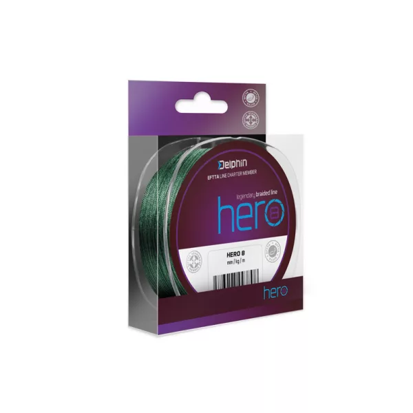 Delphin HERO 8 0,25mm Plecionka zielona