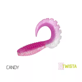 Gumowa rybka Delphin TWISTA UVs / 5szt 8cm/CANDY