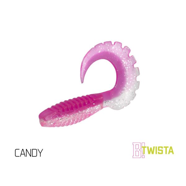 Gumowa rybka Delphin TWISTA UVs / 5szt 8cm/CANDY