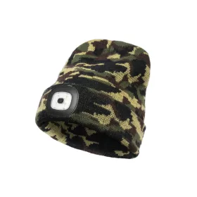 Delphin CamouLED dzianinowa czapka zimowa UNI