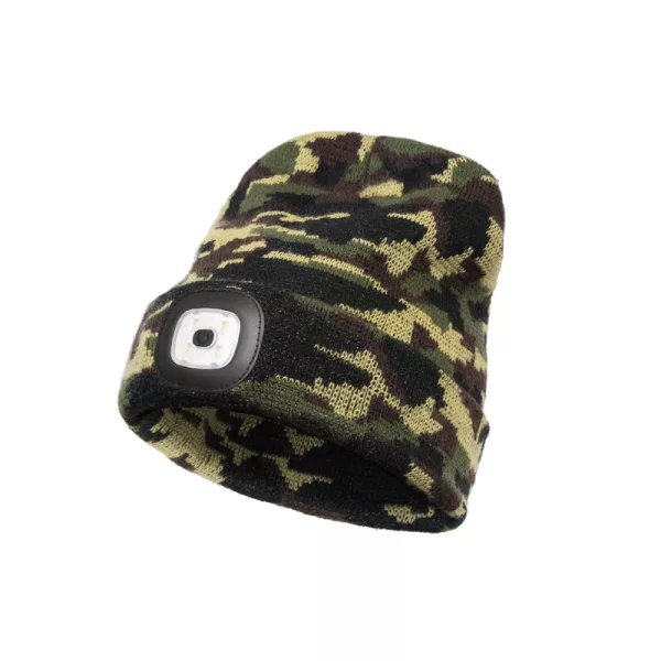 Delphin CamouLED dzianinowa czapka zimowa UNI