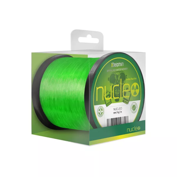 Delphin Nucleo Fluo Zielony 0,30mm 20000m Karp Monofilamentowa żyłka główna