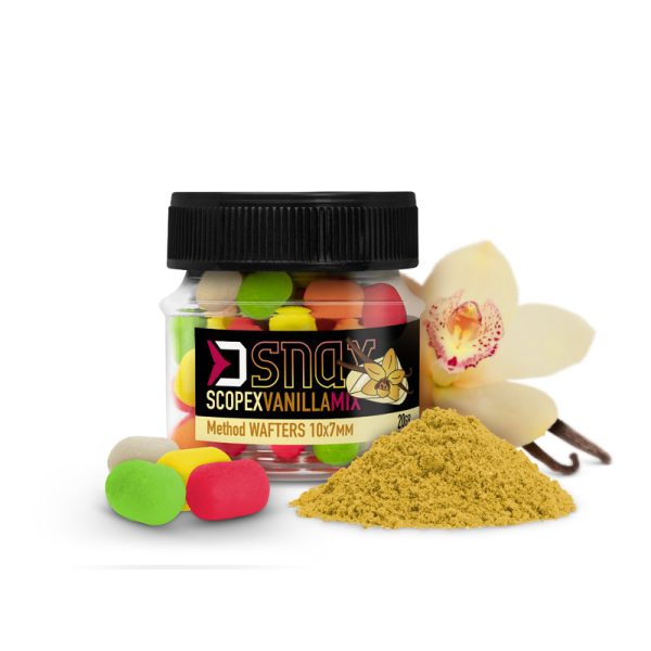Delphin MIX D SNAX WAFT przynęta 10x7mm/20g Scopex-vanilla wafters