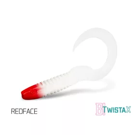   Delphin TwistaX Eeltail UVs - Redface 15cm Plastikowa Przynęta 5 szt.