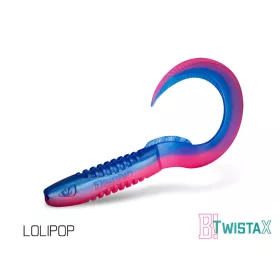   Delphin TwistaX Eeltail UVs - Lolipop 15cm Plastikowa Przynęta 5 szt.