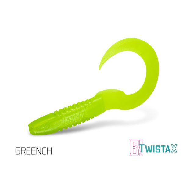 Delphin TwistaX Eeltail UVs - Greench 6cm Plastikowa Przynęta 5 szt.