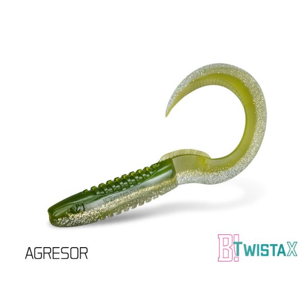 Delphin TwistaX Eeltail UVs - Agresor 6cm Przynęta plastikowa 5 szt.