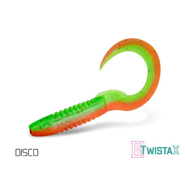 Delphin TwistaX Eeltail UVs - Disco 6cm Plastikowa Przynęta 5 szt.