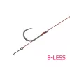 Delphin Proxi Sting 12cm 0,10mm 12 Füles, Szakáll Nélküli Előkötött Horog Csalitüskével 6db