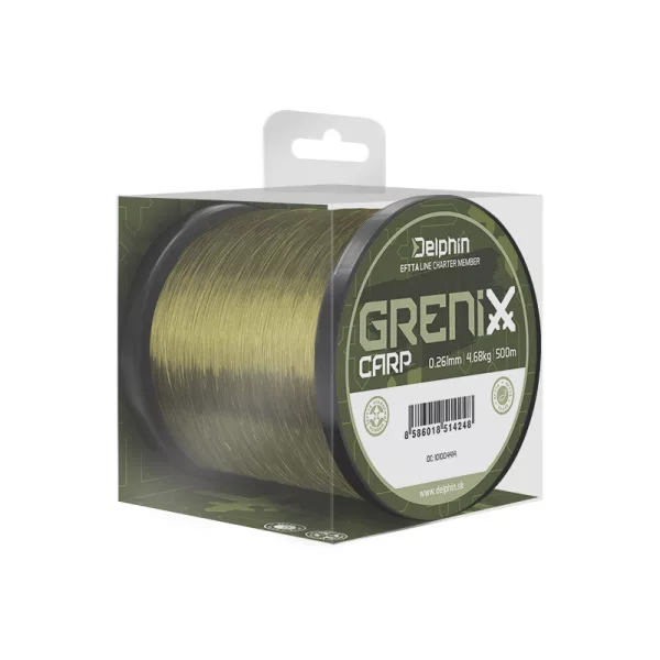 Delphin Grenix Carp Zielony 0,309mm 500m Żyłka główna monofilowa