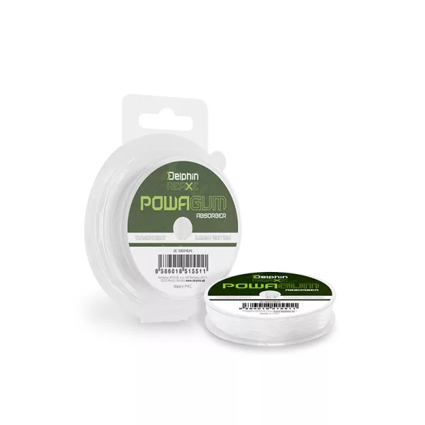 Delphin Reaxe PowaGum 0,6mm Absorber Przezroczysta Guma Absorpcyna 10m