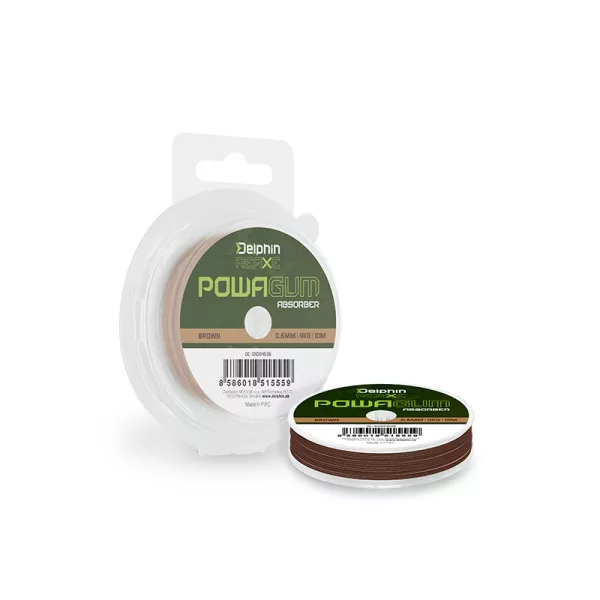 Delphin Reaxe PowaGum 1,0mm Absorber Brązowa Guma Absorpcyna 10m