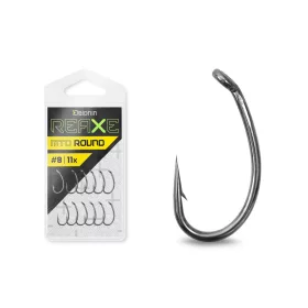  Haczyk Feeder Delphin Reaxe MTD Round z uszkiem, z zadziorem #8 11szt.