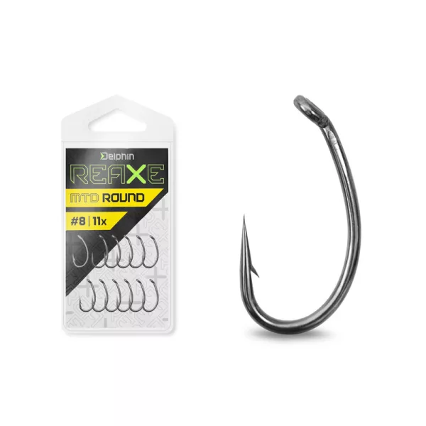 Haczyk Feeder Delphin Reaxe MTD Round z uszkiem, z zadziorem #16 11szt.