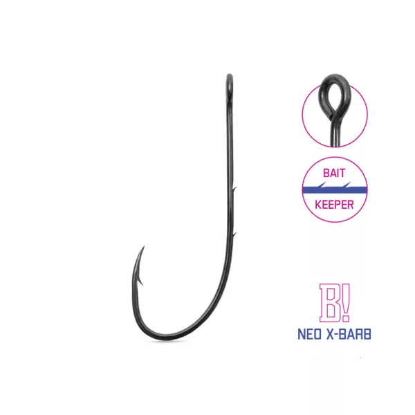 Delphin B! Neo X-Barb 5/0 z oczkiem, z zadziorem hak Cheburashka 10 szt.