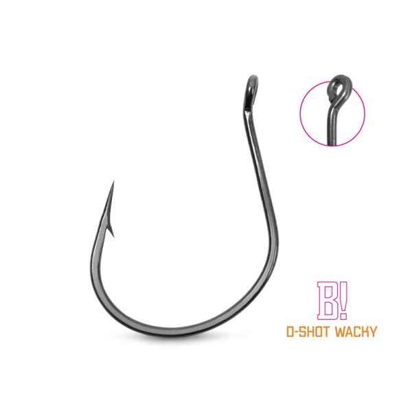Delphin B! D-Shot Wacky 1/0 Haczyk z Uszkiem i Brody do Dropshota 8szt.