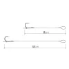 Delphin Braided Sting Feeder Rig 8cm Plecionka z przyponem 8 Chinu Haki 10szt