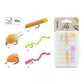Delphin Fly Bung Trout Zestaw Sztucznych Much 10szt