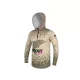 Delphin UV Armor 50+ Pstruh s kapucňou s dlhými rukávmi Tričko 3XL