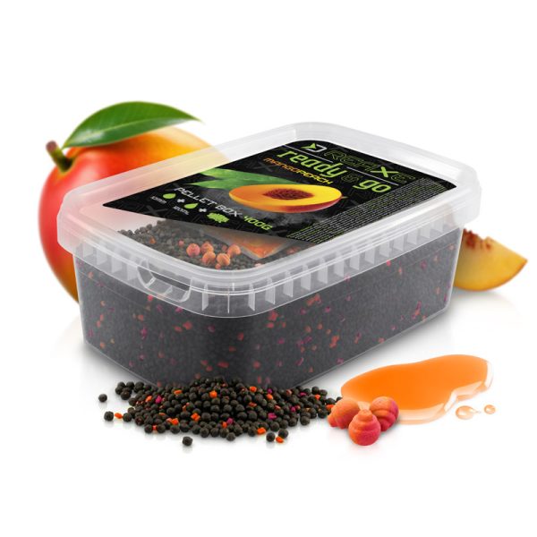 Delphin Reaxe Ready&Go Pellet Box Mango-Brzoskwinia 400gr + 120ml Booster i 10mm Wafters