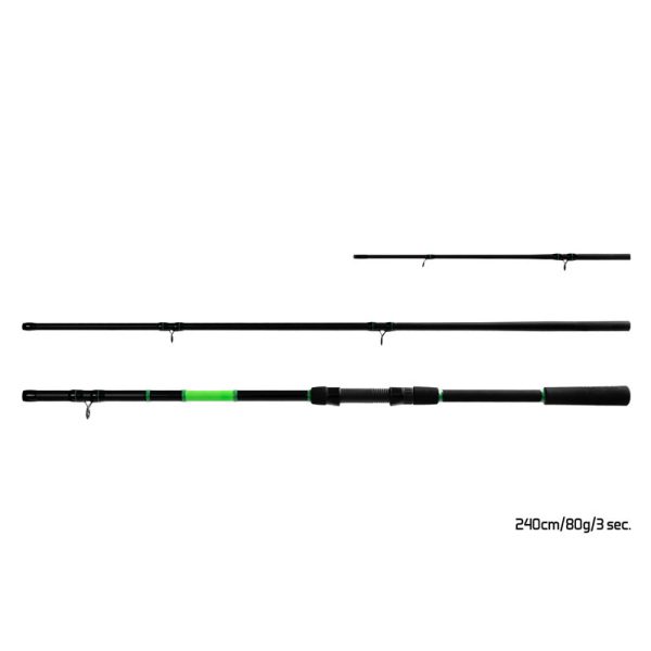 Delphin Wasabi Feeder NXT 2,40m 80gr 3-częściowa wędka feederowa