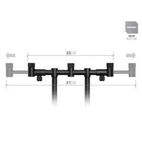  Delphin RPX ProMax BlackWay Tylny Elastyczny Buzz Bar Na 3 Wędki 25-37cm