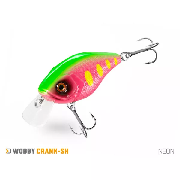 Delphin Wobby Crank-SH Neon 5cm 8gr Wobbler