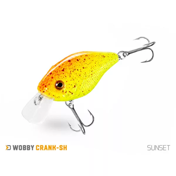 Delphin Wobby Crank-SH Sunset 5cm 8gr Wobbler