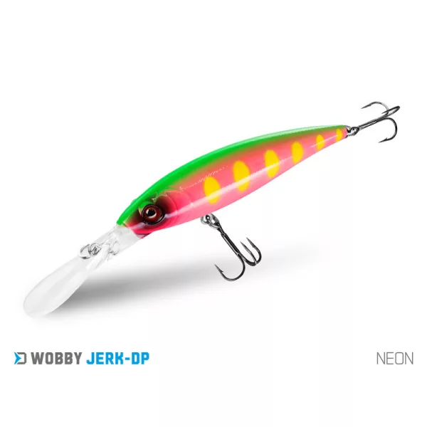 Delphin Wobby Jerk-DP Neon 9cm 12,5gr Wobbler
