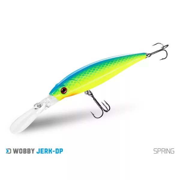 Delphin Wobby Jerk-DP Spring 9cm 12,5gr Wobbler