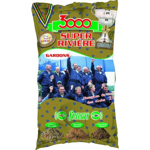 Sensas 3000 Szuper Folyó Bodorka Etetőanyag 1kg