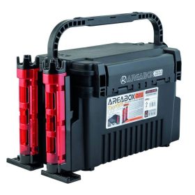   Rapture Areabox Tackle System Area Trout Skrzynia z 2 Uchwytami na Wędki 43,5x28x23cm