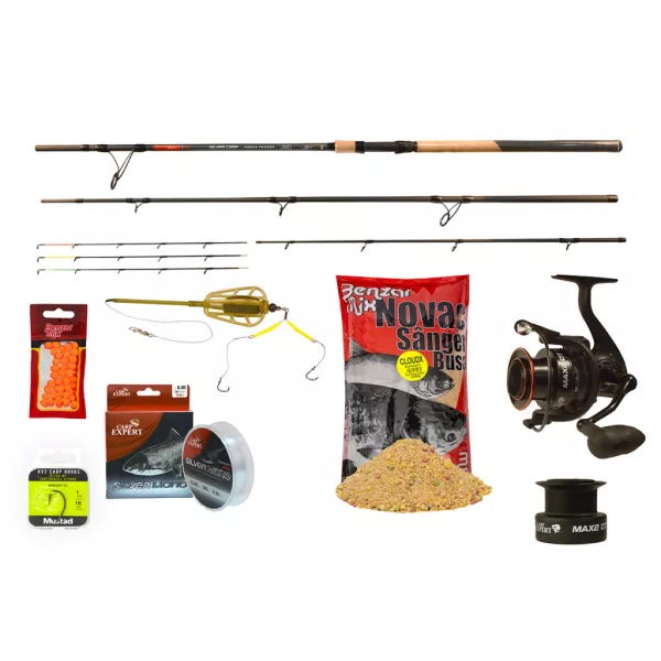 Carp Expert Silver Carp Heavy Feeder Rapid 4,20m Zestaw Wędkarski z Zanętą i Zestawem