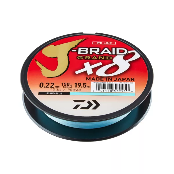 Daiwa J-Braid Grand X8 Niebieska 0,06mm 135m Plecionka Główna